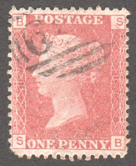 Great Britain Scott 33 Used Plate 87 - SB - Click Image to Close